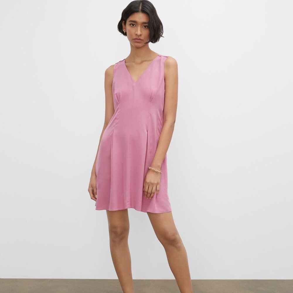 NWT Club Monaco Pink Silk Mini Dress